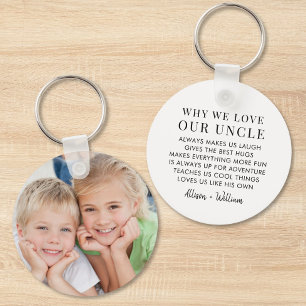Why We Love Our Uncle Photo Key Ring