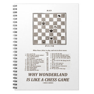 Why Wonderland Is Like A Chess Game (Preface) Spiral Notebook