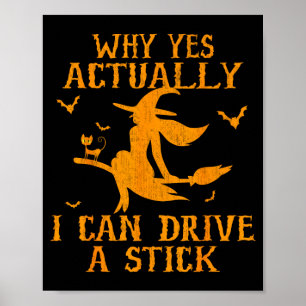 Why yes actually i can drive a stick  poster