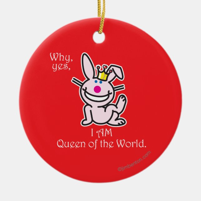 Why Yes Ceramic Tree Decoration (Front)