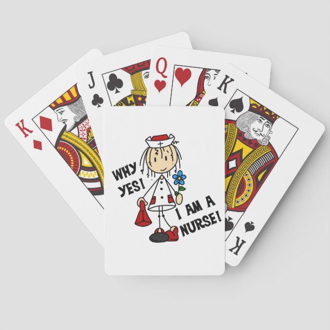 Why Yes I am a Nurse Playing Cards (Back)