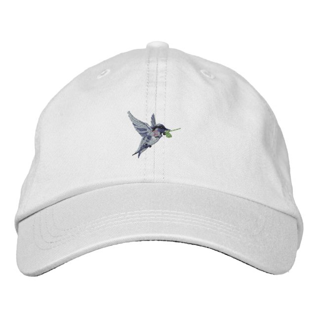 WhyBother? Humming Bird Embroidered Hat (Front)
