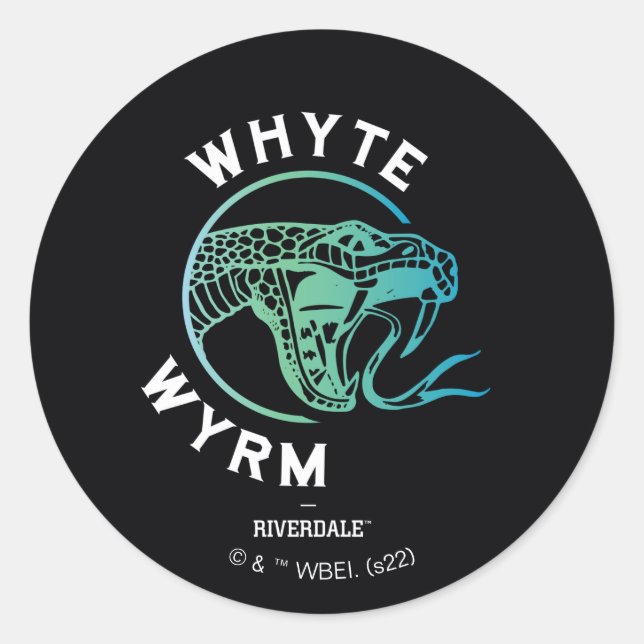 Whyte Wyrm Logo Classic Round Sticker (Front)