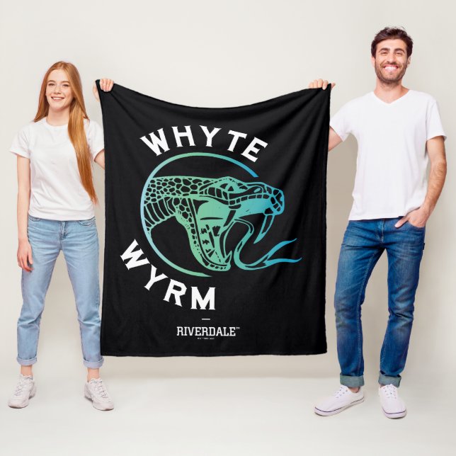 Whyte Wyrm Logo Fleece Blanket (In Situ)