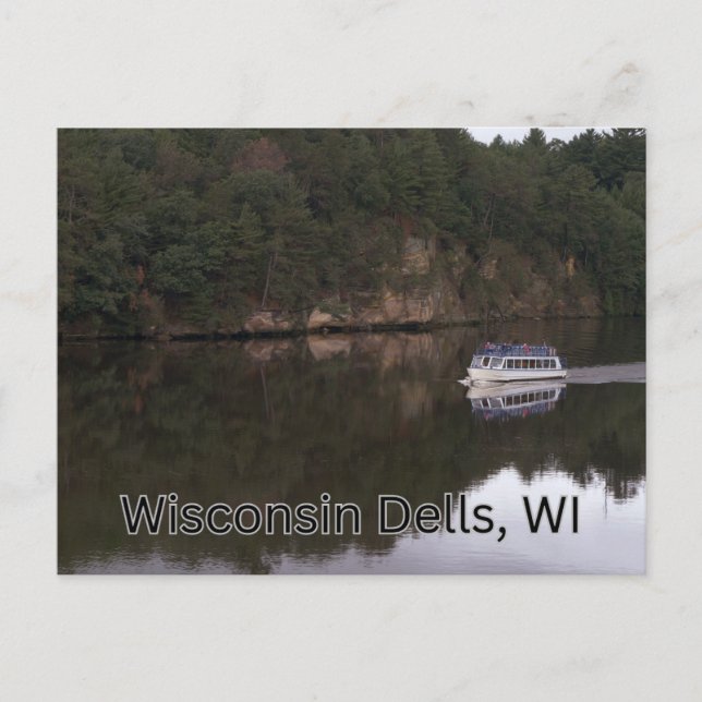 WI Dells Wisconsin Boat Tours Postcard (Front)