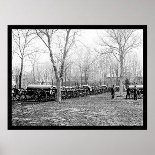 Wiard Guns at the Arsenal in Washington, DC 1862 Poster