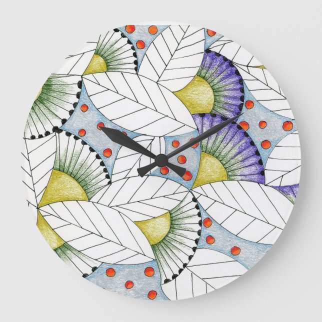 Wibrant Winter Large Clock (Front)