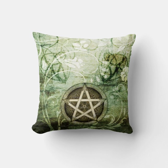 Wicca Rustica: Woodland Pentacle Cushion (Front)