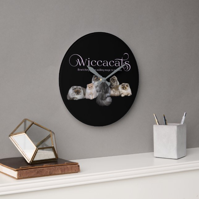 WiccaCats Wall Clock (Office)