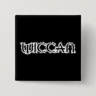 Wiccan 15 Cm Square Badge