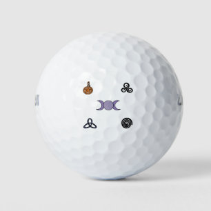 Wiccan and Pagan Symbols Golf Balls
