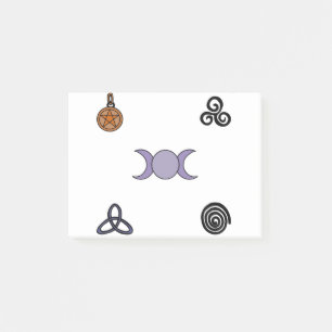 Wiccan and Pagan Symbols Post-it Notes