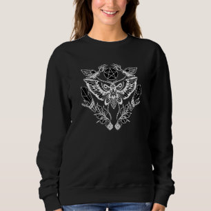 Wiccan Death Moth Goth Occult Satanic Dark Wicca A Sweatshirt