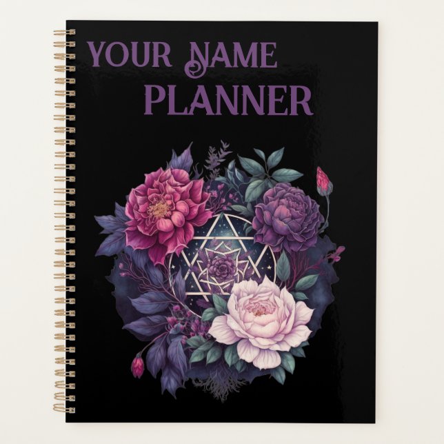 Wiccan Lavender Pyrenees Pentacle Planner (Front)