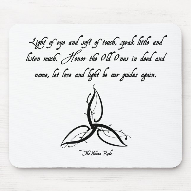 Wiccan Mouse Pad (Front)