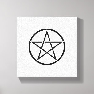 Wiccan Pentacle (Pentagram) Canvas Print
