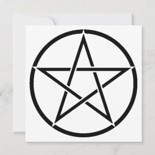 Wiccan Pentacle (Pentagram) Card