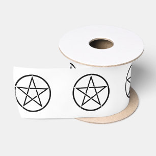 Wiccan Pentacle (Pentagram) Satin Ribbon