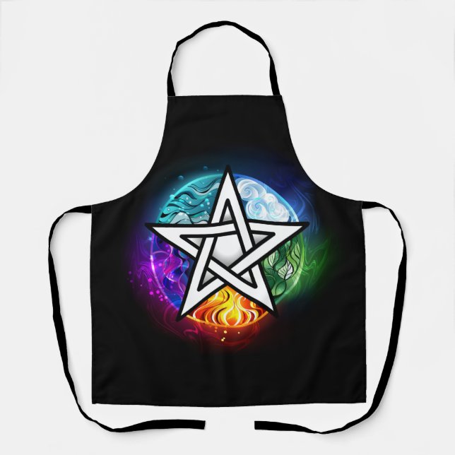 Wiccan pentagram apron (Front)