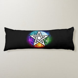 Wiccan pentagram body cushion