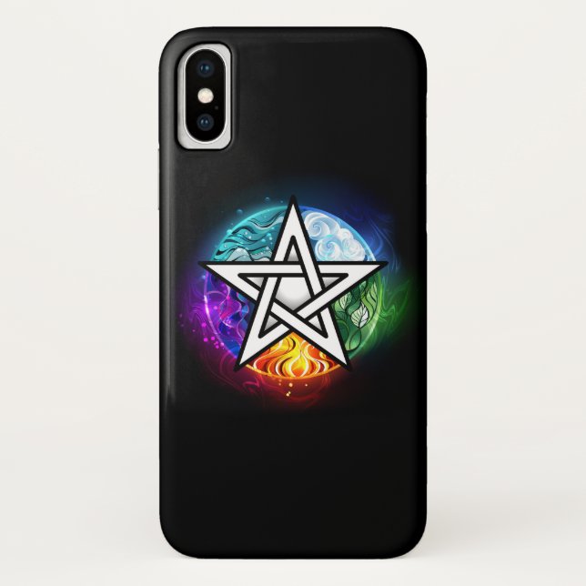 Wiccan pentagram Case-Mate iPhone case (Back)