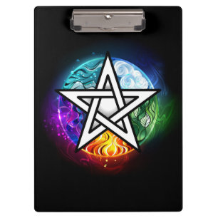 Wiccan pentagram clipboard