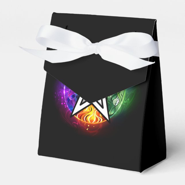 Wiccan pentagram favour box (Front Side)
