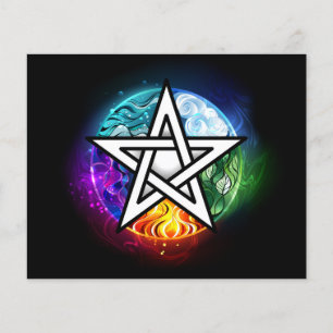Wiccan pentagram flyer