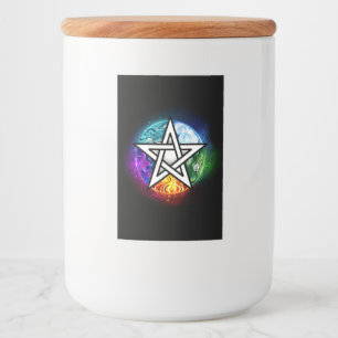 Wiccan pentagram food label