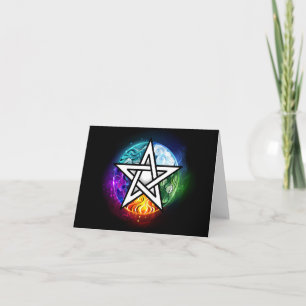 Wiccan pentagram invitation