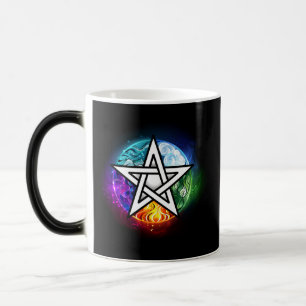 Wiccan pentagram magic mug