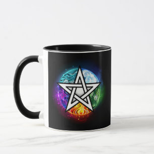 Wiccan pentagram mug