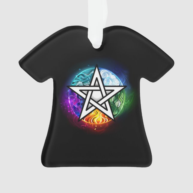 Wiccan pentagram ornament (Front)