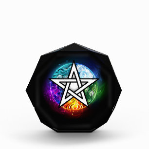 Wiccan pentagram photo block
