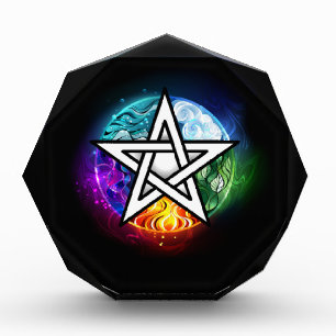 Wiccan pentagram photo block