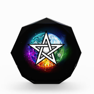 Wiccan pentagram photo block