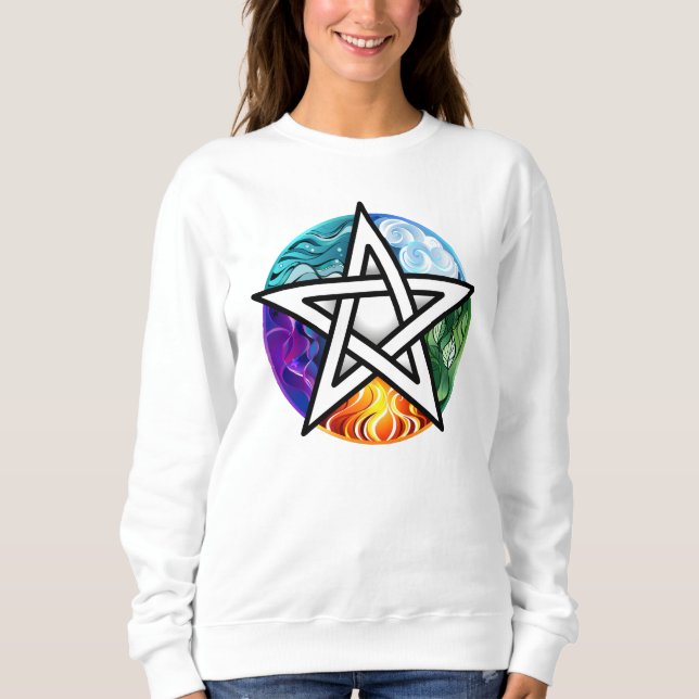 Wiccan pentagram sweatshirt (Front)