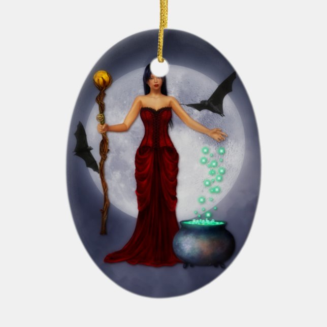 Wiccan Princess Halloween Ornament (Front)