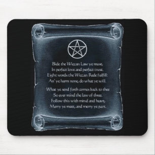 Wiccan Rede Mousepad