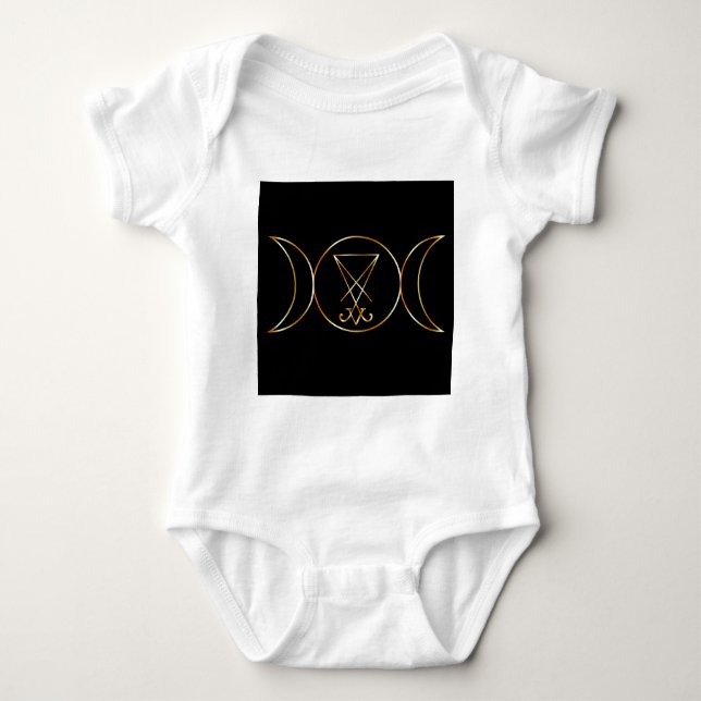 Wiccan symbol, Triple Goddess Baby Bodysuit (Front)