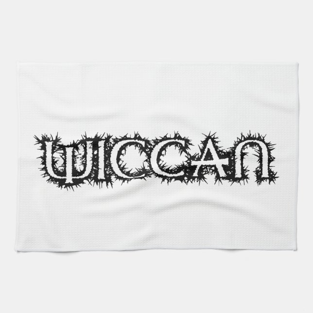 Wiccan Tea Towel (Horizontal)