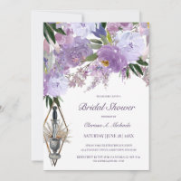 Wiccan Union Purple Floral Bridal Shower