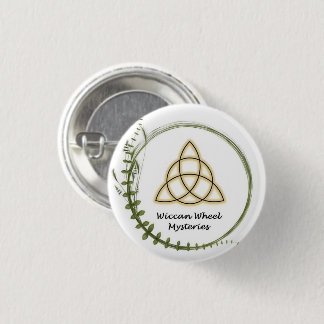 Wiccan Wheel Mysteries Button