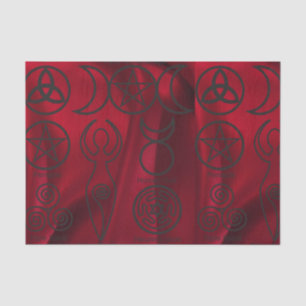 Wiccan,wicca,pagan,triquetra,pentacle,triple Tissue Paper
