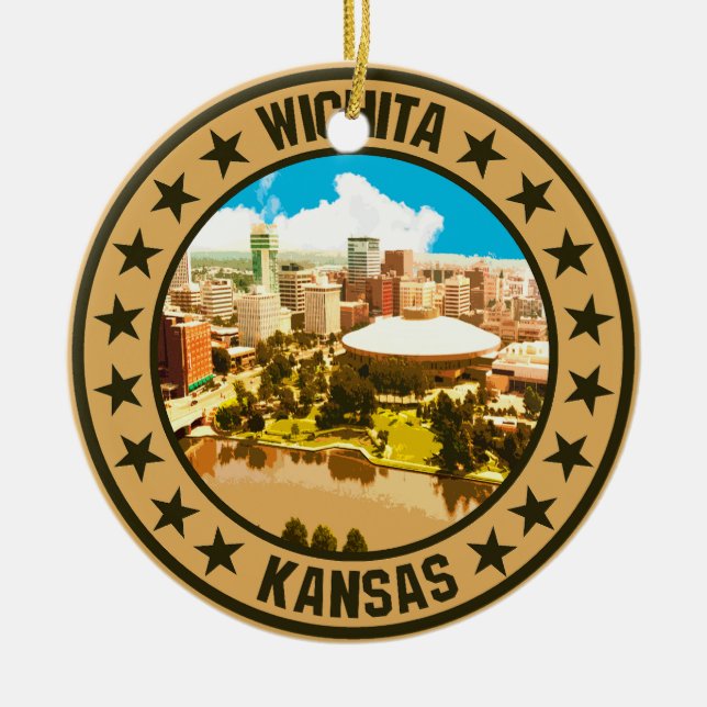 Wichita                                            ceramic tree decoration (Front)