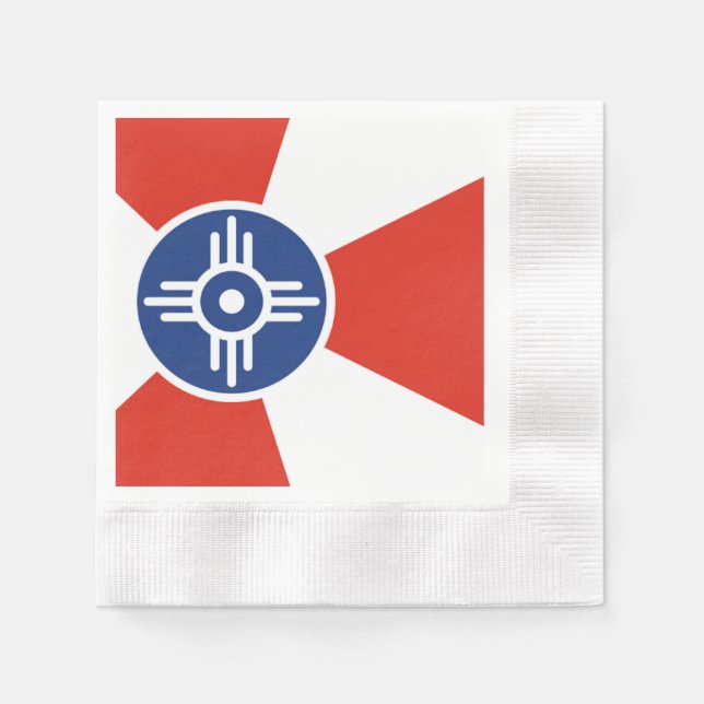 Wichita city flag napkin (Front)