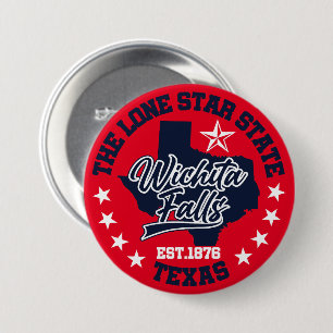 Wichita Falls,Texas 7.5 Cm Round Badge