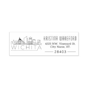 Wichita, Kansas Custom Address Self-inking Stamp