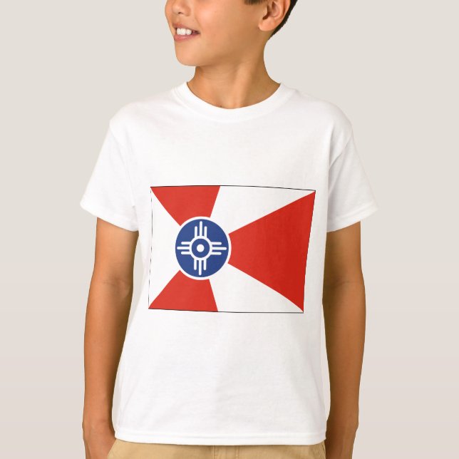 Wichita Kansas ICT Flag T-Shirt (Front)