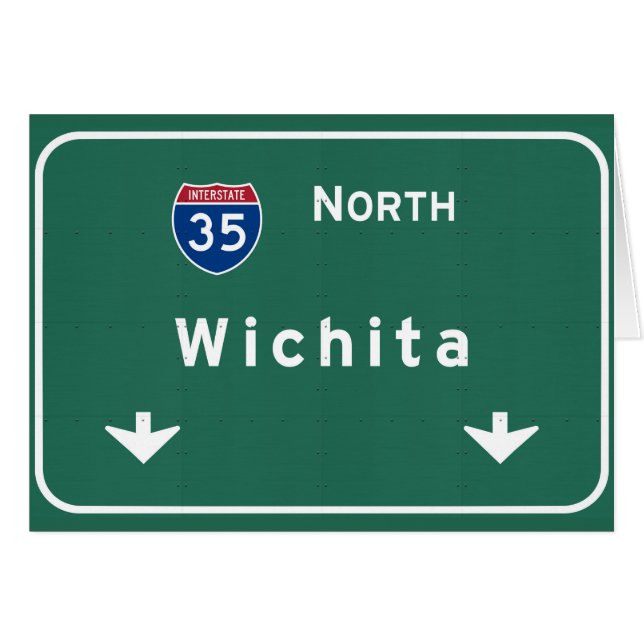 Wichita Kansas ks Interstate Highway Freeway : (Front Horizontal)